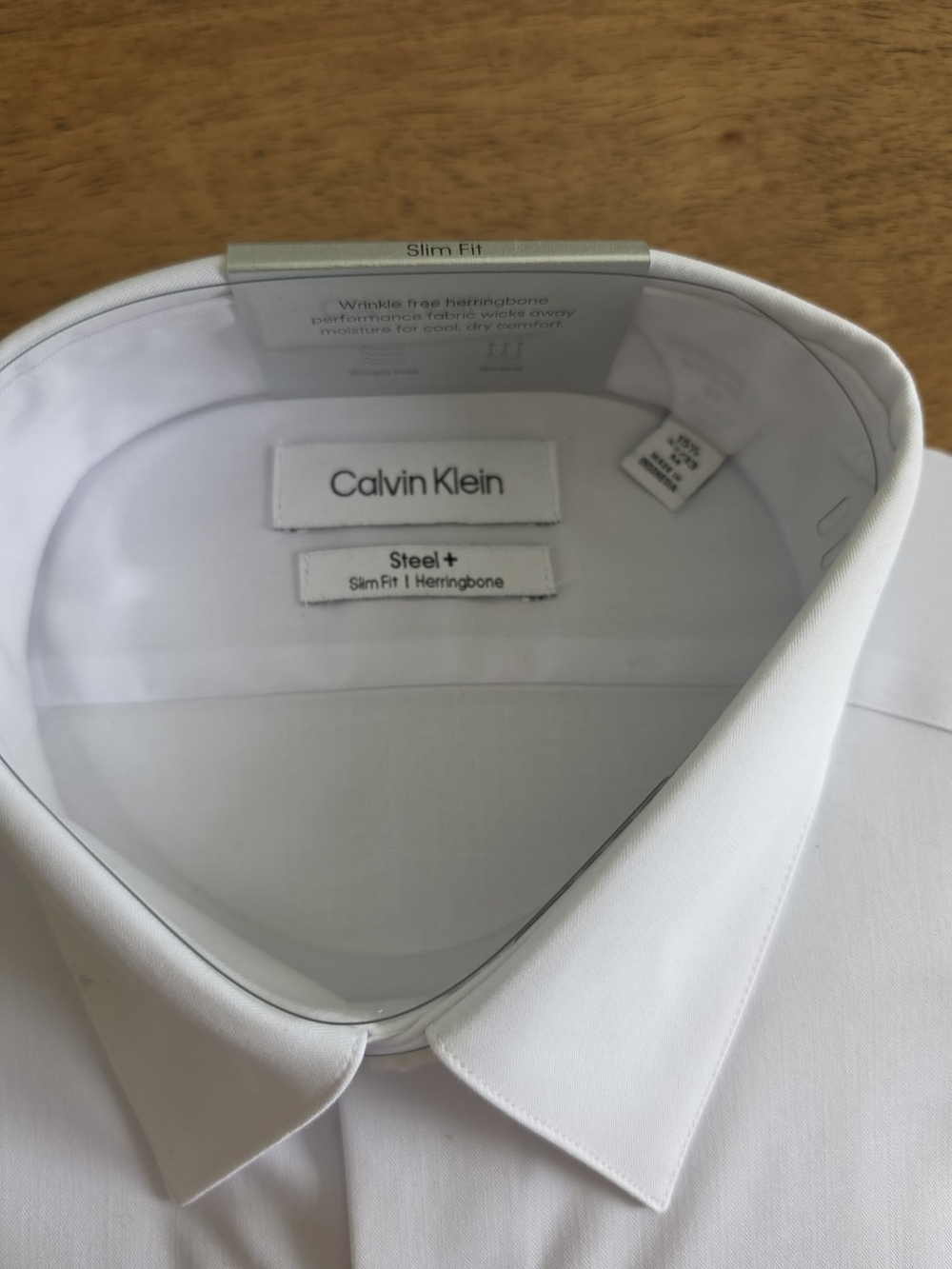Calvin Klein Slim Fit White Dress Shirt